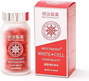 Meiji Pharmaceutical White Cell (Jointly developed by pharmaceutical companies) Beauty Supplement: Vitamin C, Yeast Extract (containing glutathione), Oral IV Drip, Shiratama, White Tomato, Collagen Peptide, White Cell Inner Beauty, Titanium Dioxide Free, Made in Japan (1 box) (x 5)