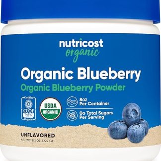 Nutricost Organic Blueberry Powder 8oz (227g) - Gluten Free, Non-GMO, Organic Blueberry
