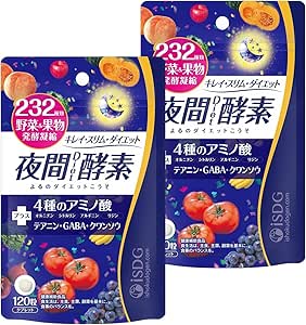 Dotcom iSDG Night Enzyme Diet Supplement, 232 Types of Vegetables and Fruits, Multi-fermented, Lactic Acid Bacteria, GABA, Amino Acids, Enzyme Diet, Vegetables, Wild Grasses, Fruits, Fermentation
