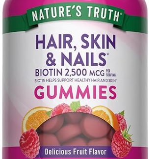Nature's Truth Hair, Skin, Nails Natural Fruit Flavored Gummies, 80 Count by Nature's Truth