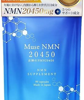 NMN Supplement, 20,450 mg, 100% Pure, 1 Month Supply (90 Tablets x 1 Bag), Made in Japan, GMP-Certified Factory, Acid Resistant Capsules, Bioperin, Niaciamide, Resveratrol, Vitamin, B, Zinc Supplement