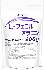 JAY&CO. L-Phenylalanine Unprocessed 100% Powder (200g)