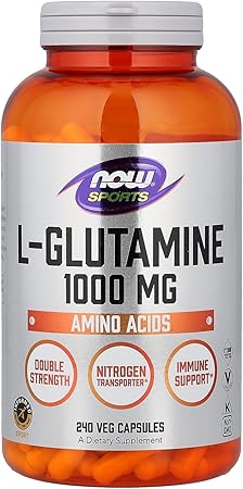 Now Foods, L-Glutamine, 1000 mg, 240 Capsules