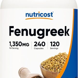 Nutricost Fenugreek Koloha Seeds 1500mg 240 Capsules 750mg per Capsule - Gluten Free, Non-GMO