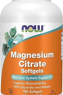 Now Foods Magnesium Citrate 180 Softgels