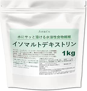 JAY&CO. Powder, Natural, Derived, Swallowable, Dietary Fiber, Isomalto Dextrin (1 kg)