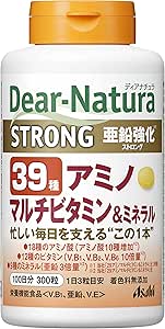 Dear-Natura Strong 39 Amino Multivitamin & Mineral, 300 Tablets (100 Day Supply), Asahi Supplement, Made in Japan Factories