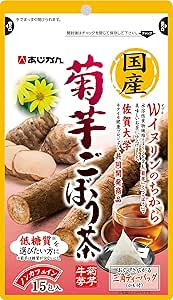 Ajikan Japanese Chrysanthemum Burdock Tea, 15 Packets