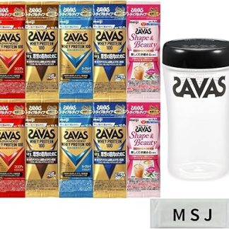 【Protein 10 bags + Dedicated Shaker】Cocoa Flavor 2 bags / Rich Chocolate Flavor 2 bags / Milk Tea Flavor 2 bags / Yogurt Flavor 2 bags / Vanilla Flavor 2 bags / Dedicated Shaker 1 piece Starter Savas