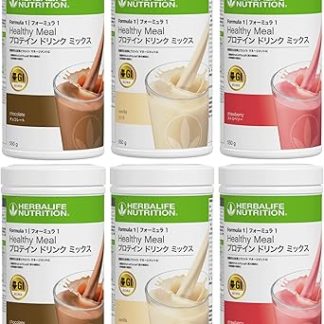 Harva Life Formula 1 (2 Chocolate, 2 Vanilla, 2 Strawberry), Set of 6, Protein, Drink, Mix, F1