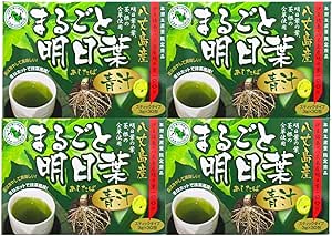 Asuka Green Juice, Set of 4, 60-120 Day Supply, 0.1 oz (3 g) x 30 Packets, Made in Japan