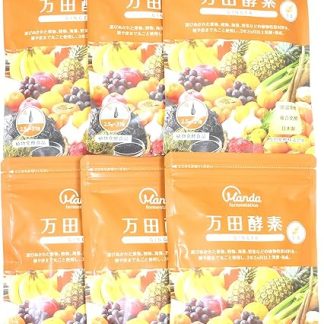 Manda Enzyme GINGER Packable Type, 2.8 oz (77.5 g) (2.5 g) x 31 Packs), Set of 6