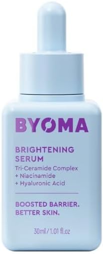 BYOMA Original | Осветляющая сыворотка для кожи с гиалуроновой кислотой, ниацинамидом и церамидами, идеально подходит для увлажнения и сияющего цвета лица, 30 мл, веганский продукт.