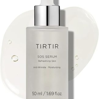 Сыворотка для лица TIRTIR SOS, придающая сияние, разглаживающая, омолаживающая, увлажняющая, делает кожу заметно гладкой и сияющей, без отдушек. Подходит для всех типов кожи. 1,69 жидких унций.