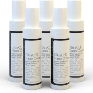 Крем Ultracoll Nano Collagen (5 флаконов) с морским коллагеном. Единственный в мире запатентованный антивозрастной коллаген уменьшает морщины на поверхности кожи, а запатентованные пептиды восстанавливают эластичность изнутри. Артикул: UCR1x5