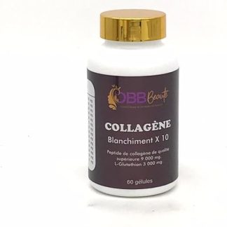 Чистый коллагеновый пептид + L-глутатион – OBB Beauty – высококачественная добавка для красоты – интенсивное сияние, молодость кожи, 60 капсул