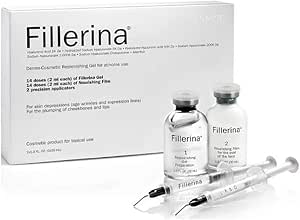 Fillerina Cosmetic — дерматологическая процедура для домашнего применения с 6 гиалуроновыми кислотами 3-го класса для разглаживания умеренных морщин.