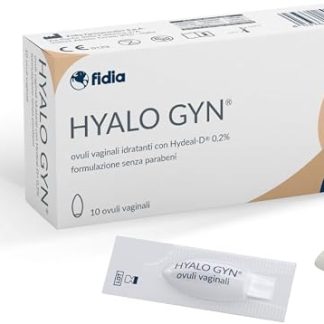 Hyalo Gyn – Вагинальные суппозитории для устранения сухости влагалища | 10 суппозиториев | Технология Hydeal-D® 0,2% на основе гиалуроновой кислоты | 1 применение каждые 3 дня