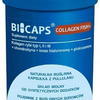 Bicaps Collagen Fish Plus - глюкозамин, хондроитин и гиалуроновая кислота - Mobilité des Articulations et Muscles - дополнение к пищевым продуктам, 60 желе
