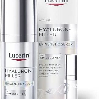 Сыворотка Eucerin Hyaluron-Filler Epigenetic Serum (30 мл) – антивозрастная сыворотка, которая корректирует все 10 признаков старения, содержит гиалуроновую кислоту и эпицеллин для более молодого вида, чем ваш реальный возраст.