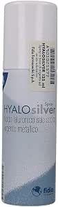 Спрей HYALO SILVER: 0,2% натриевой соли гиалуроновой кислоты и металлизированное серебро.