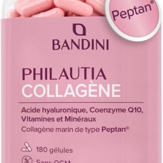 Bandini® Peptan® морской коллаген + гиалуроновая кислота, 180 капсул, антивозрастной | Для кожи, суставов и волос, витамин С, биотин, цинк, коэнзим Q10 и селен, 1000 мг гидролизованного коллагена I типа