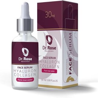 Сыворотка для лица Dr. Rose с гиалуроновой кислотой, коллагеном и розовым оттенком, 30 мл.