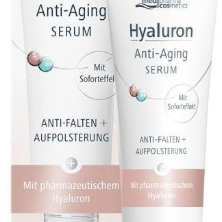 Сыворотка против старения с гиалуроновой кислотой от Medipharma Cosmetics, разглаживающая морщины и придающая объем, 30 мл гель.