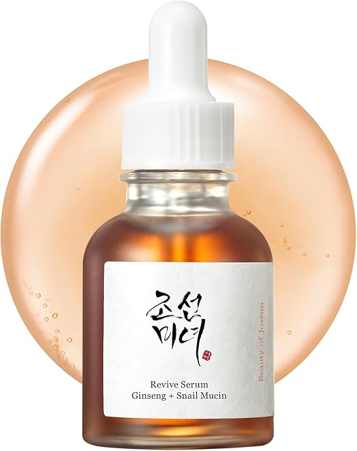 Сыворотка для лица Beauty of Joseon Serum Line Revive с женьшенем и муцином улитки, 30 мл, 1 жидкая унция.