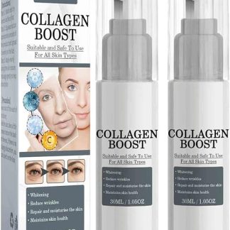 Сыворотка Collagen Boost, крем против морщин для женщин, антивозрастная сыворотка, сужающая поры, увлажняющая, питательная и отбеливающая эссенция с гиалуроновой кислотой (2 шт.)