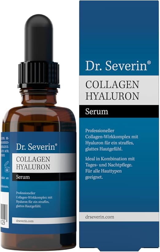 Сыворотка Dr. Severin® Maritime Collagen Hyaluronic Acid Serum, Anti-Wrinkle Boost, Plant Betaine and Glycerin, для всех типов кожи, дневной и ночной уход, 50 мл