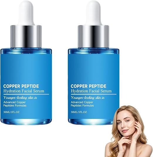 Антивозрастной жидкий крем и увлажняющее средство для лица Peptide de cuivre, стимулятор эластичности кожи, ежедневная сыворотка для свежести кожи, крем Ternes and Sensibles (2 шт.)
