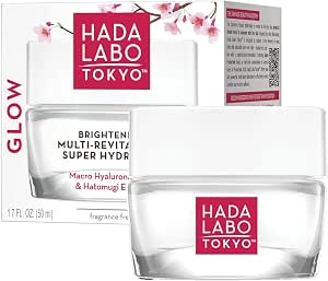 Hada Labo Tokyo Glow Skin - Отбеливающий и многофункциональный гидрогель для лица - наногиалуроновая кислота - в индивидуальной упаковке (1 x 50 мл)