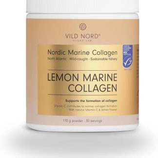 Poudre de Collagène Marin Citronné - 170 г, 30 порций - Гидролизованные пептиды коллагена типа 1, pour la Peau, les Muscles, les Cheveux, les Ongles, les Articulations et les Os