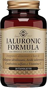 Solgar Hyaluronic Formula, 30 таблеток - гидролизованный коллаген, хондроитин сульфат и гиалуроновая кислота для кожи и суставов.