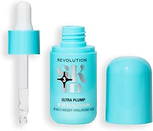 Revolution SKin, Увлажняющая сыворотка Ultra Plump, Siero Idratante a Lunga Durata con Acido Ialuronico, веганская и без испытаний на животных, 30 мл