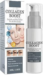 Сыворотка Collagen Boost, крем против морщин для женщин, антивозрастная сыворотка, сужающая поры, увлажняющая, питательная и отбеливающая эссенция с гиалуроновой кислотой (1 шт.)