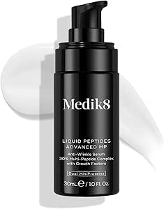 Сыворотка Medik8 Liquid Peptides Advanced MP с революционной биологической технологией, двойными мини-протеинами, 30% мультипептидным комплексом, 30 мл | Сыворотка против морщин с 30% мультипептидным комплексом, дающая результат всего за 10 минут