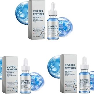 Сыворотка Visage Peptides de Cuivre с гиалуроновой кислотой, Sérum Rénovateur Eclat Anti-Rides Raffermissant, Stimule Collagène, Réparation Barrière Cutanée, Hydratant Légère pour Tous Types de Peau, 30 мл