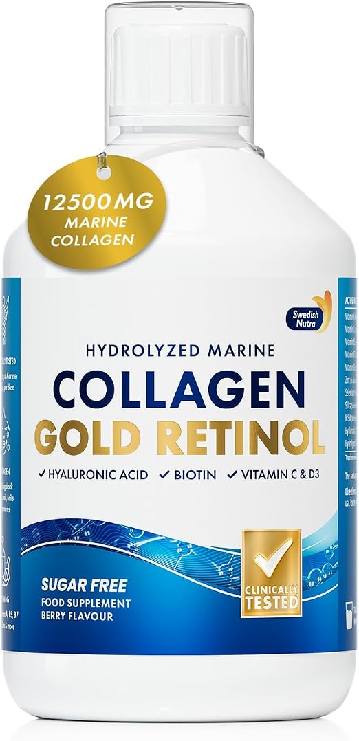 Swedish Nutra Collagen Gold Retinol без сахара