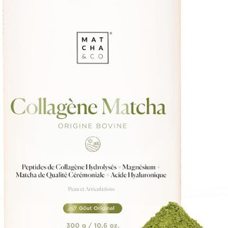 Matcha & CO - Коллаген матча с магнием, чаем матча и гиалуроновой кислотой, для суставов, кожи и ногтей, 300 г