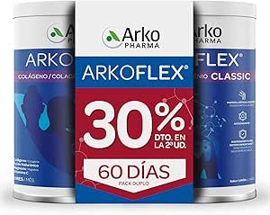 Arkopharma Arkoflex Collagen Lemon – 60-дневный курс, скидка 40% на единицу, банка 360 г, полезен для костей, хрящей и кожи, содержит гиалуроновую кислоту, магний и витамин С.