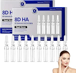 Сыворотка 8D à l'acide hyaluronique pour levisage, 10 x 2 мл, увлажняющая и увлажняющая, увлажняющая и восстанавливающая кожу