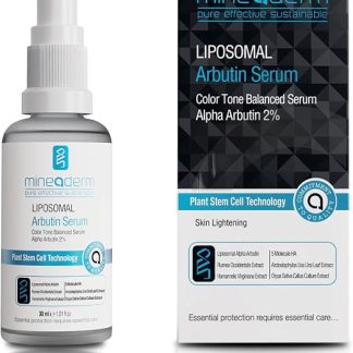 Сыворотка Mineaderm Liposomal Arbutin – сыворотка для лица от пигментных пятен с альфа-арбутином, 5-кратной гиалуроновой кислотой и растительными экстрактами – осветляющая сыворотка от темных пятен и