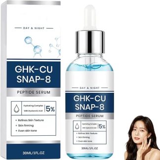 Сыворотка Ghk-Cu Peptide and visage, антивозрастная сыворотка с пептидами и гиалуроновой кислотой для увлажнения, питания и защиты, повышения эластичности кожи (1)