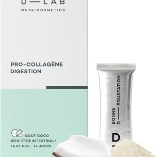 D-LAB | Стимулирование пищеварения с помощью проколлагена | 14-дневный курс в виде палочек | Пробиотики, кишечная флора и пребиотики | Пищеварение, нормализация транзита пищи и комфорт кишечника