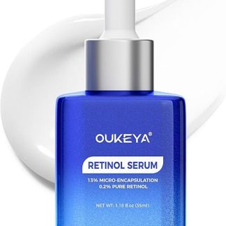 OUKEYA Sérum Visage 0,2% ретинола 35 мл, увлажняющая антивозрастная сыворотка с гиалуроновой кислотой и растительными добавками, ретинол Visage, текстура légère, использование de jour et de nuit
