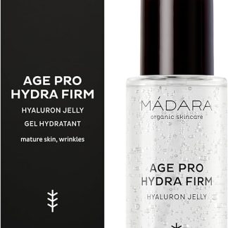 MÁDARA AGE PRO Hydra Firm Hyaluron Jelly 75 мл — обезжиренный гель для лица с гиалуроновой кислотой, обладающий антивозрастным и антивозрастным уходом.
