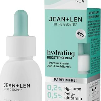 Увлажняющая сыворотка для лица Jean & Len - Идеально подходит для всех типов кожи - Глубокое увлажнение в течение 24 часов - Легкая сыворотка для лица без отдушек - Веганский продукт - 30 мл