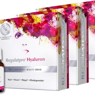 Напиток для красоты Dr. Niedermaier Regulatpro® Hyaluron с гиалуроновой кислотой, витамином С, витамином D, биотином, цинком и медью, антивозрастной, гиалурон для питья, 60 x 20 мл (3 шт.)
